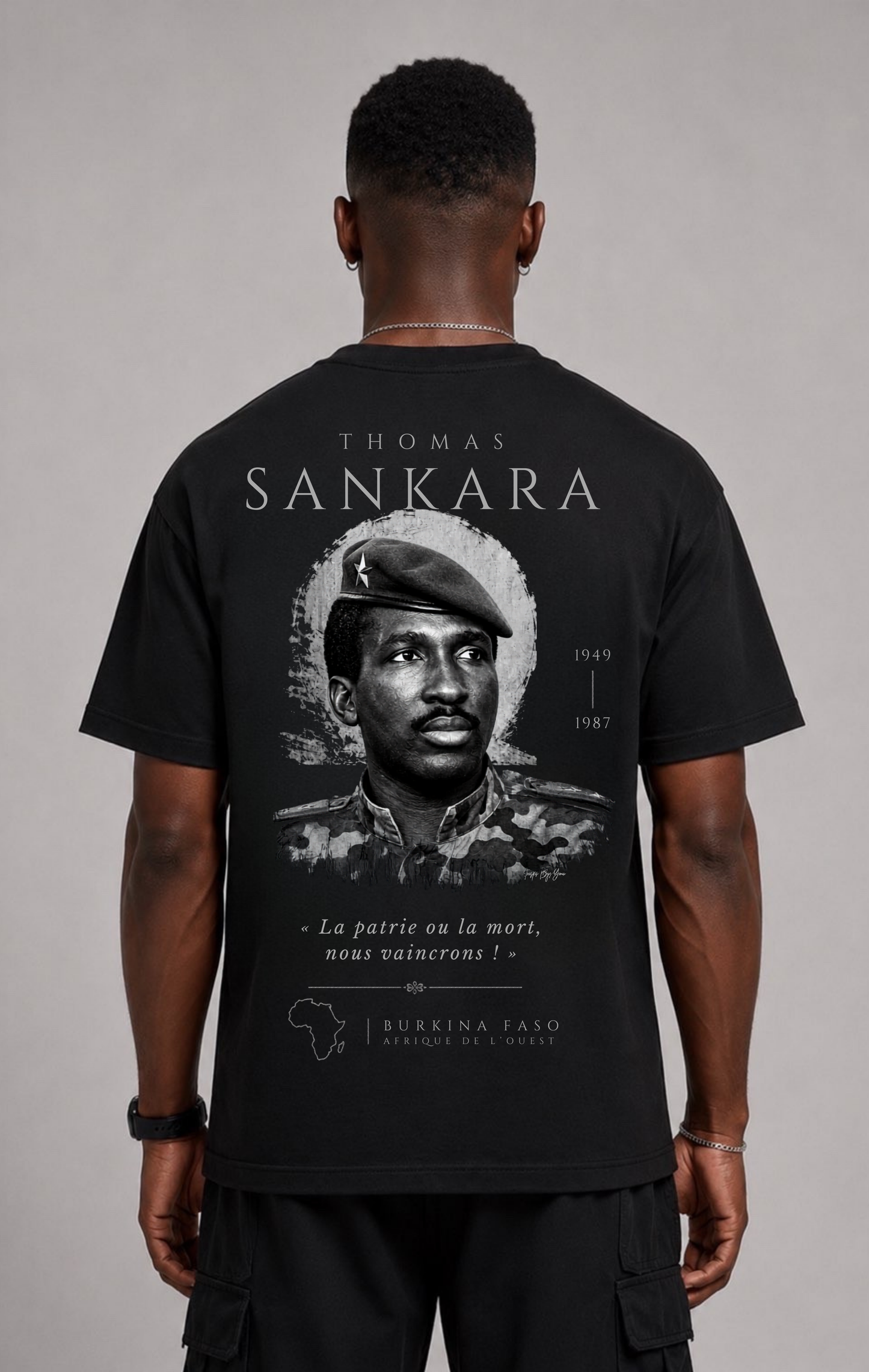 T-shirt Sankara 🇧🇫oversize unisexe Burkina Faso